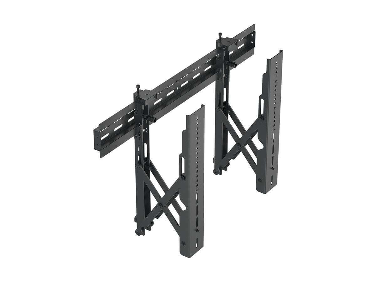 Monoprice Commercial Series Specialty Menu Board TV Wall Mount Bracket with Push-to-Pop-Out - Max Weight 99lbs Extension Range of 2.4in to 8in VESA Patterns Up to 600x400 Security Brackets