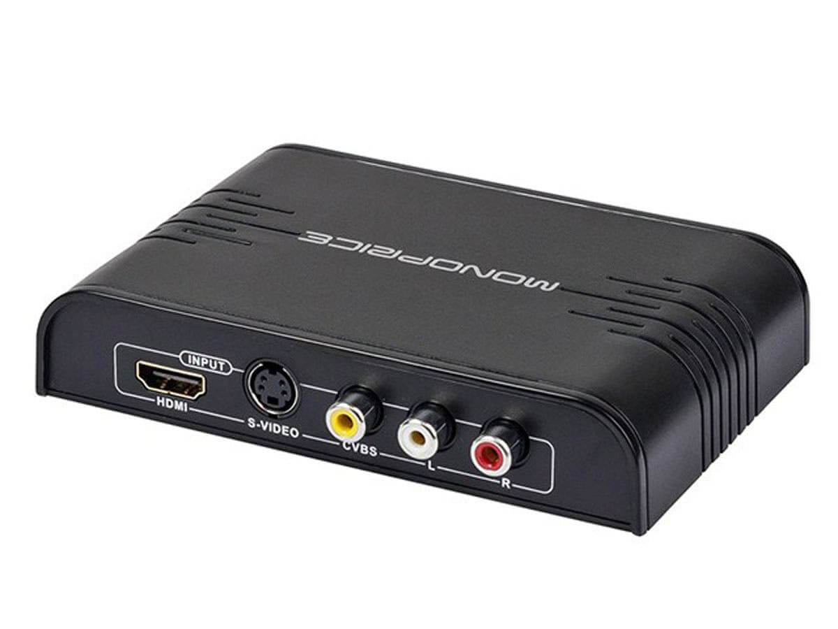 Monoprice Composite S-Video and HDMI to HDMI Converter and Switch with HDMI PAL NTSC Support
