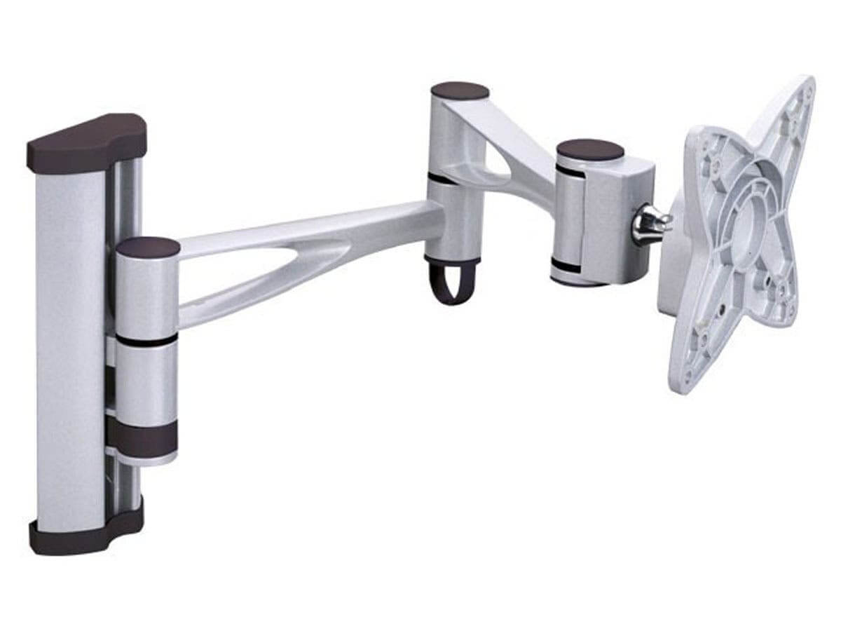 Monoprice Full-Motion Articulating TV Wall Mount Bracket For TVs 13in to 27in Max Weight 33 lbs Extension Range of 5.0in to 19.2in VESA Patterns Up to 100x100 Works with Concrete & Brick
