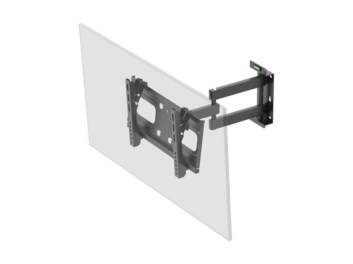 Monoprice Full-Motion Articulating TV Wall Mount Bracket for TVs 32in to 55in Max Weight 88 lbs Extension Range of 3.8in to 18.7in VESA Patterns Up to 400x200 Works with Concrete & Brick
