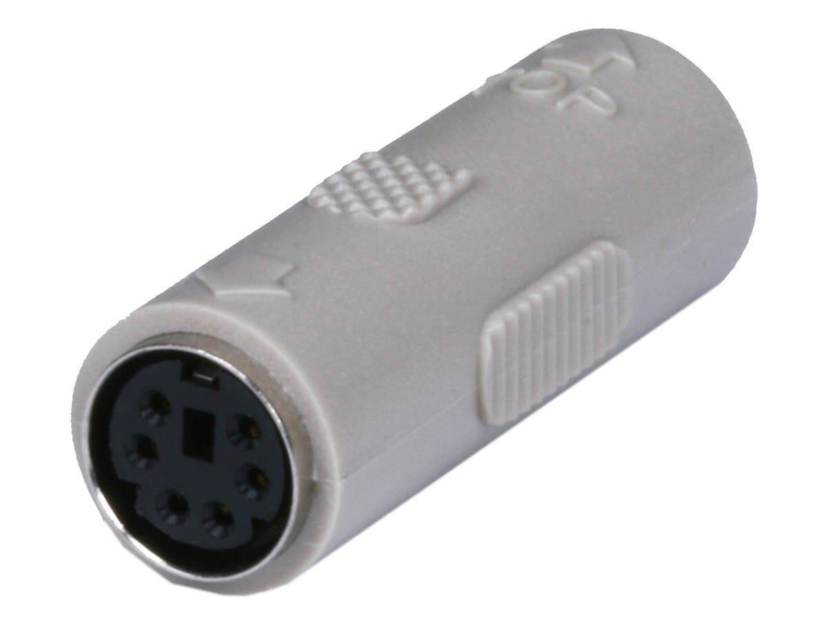 Monoprice PS2 coupler - Mini DIN6 F/F Molded Gender Changers