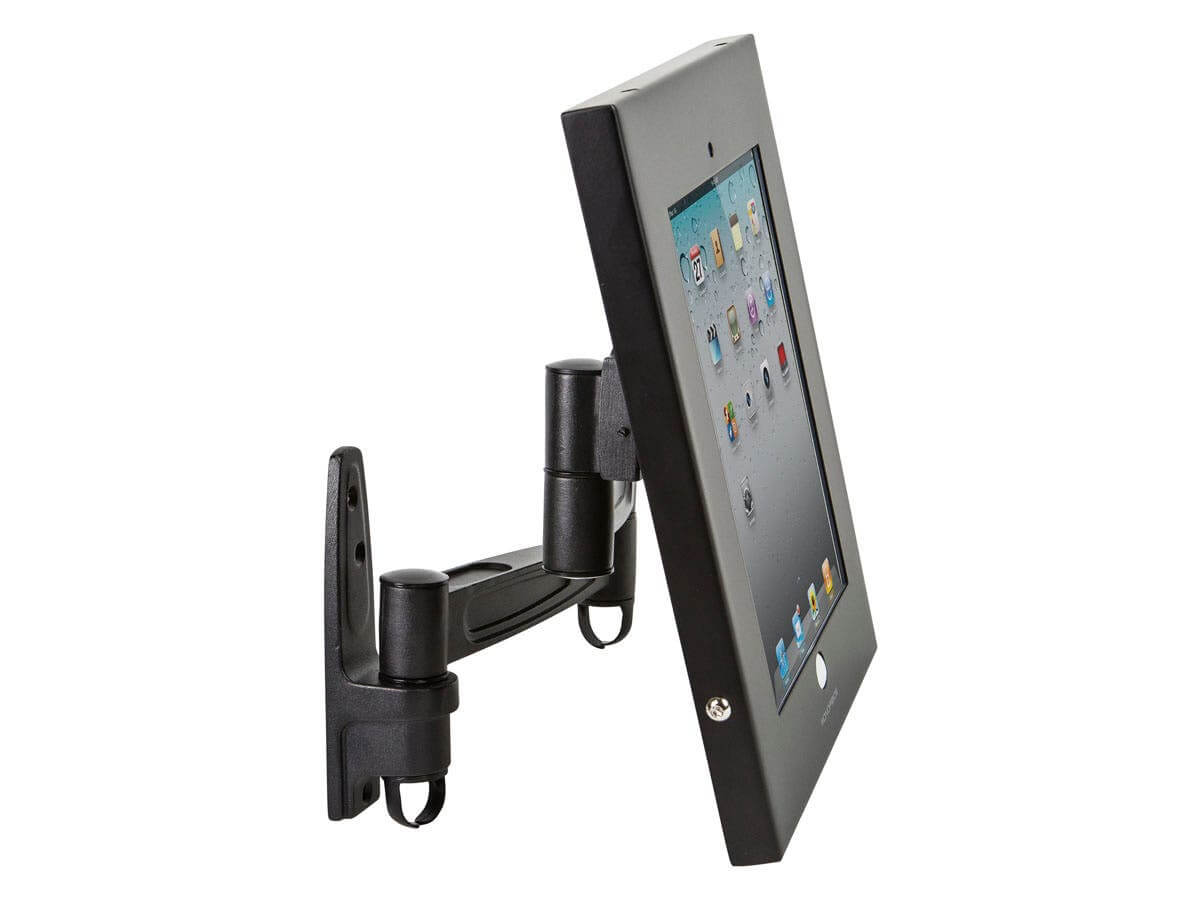 Monoprice Safe and Secure Wall Mount Display Stand for all 9.7in iPad Black