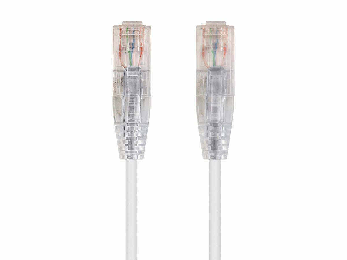 Monoprice SlimRun Cat6 Ethernet patch cable with snagless RJ45 connectors for superior performance.