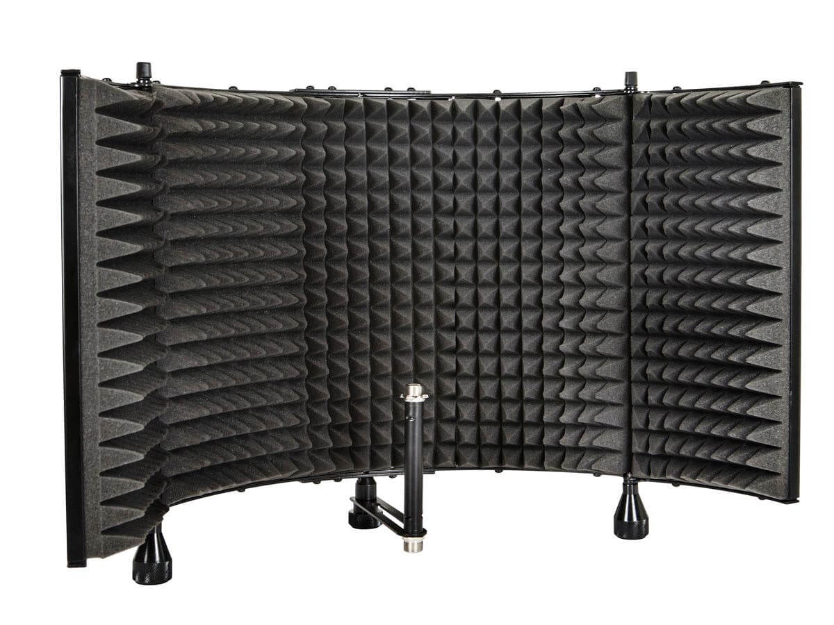 Stage Right by Monoprice Microphone Isolation Shield with acoustic foam design for sound reflection control.
