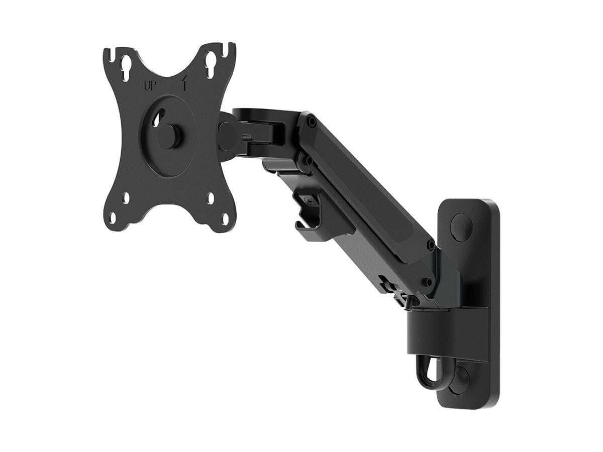 Workstream by Monoprice Adjustable Gas Spring 1-Segment Wall Mount for Monitors Up To 27"