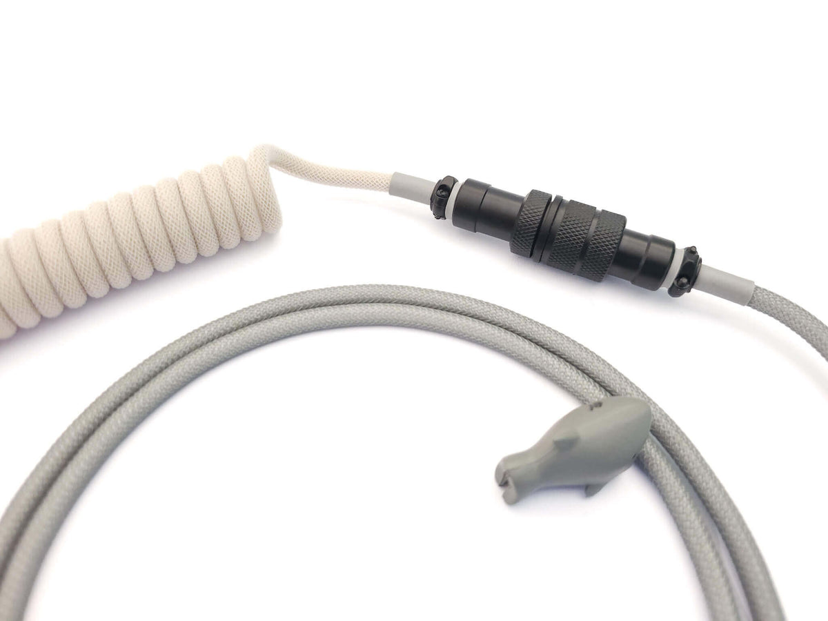 Classic keyboard wire with black Gx16 Aviator and beige coil