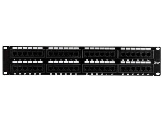 Monoprice 48-port Cat5e Patch Panel 110 Type (568A/B Compatible)