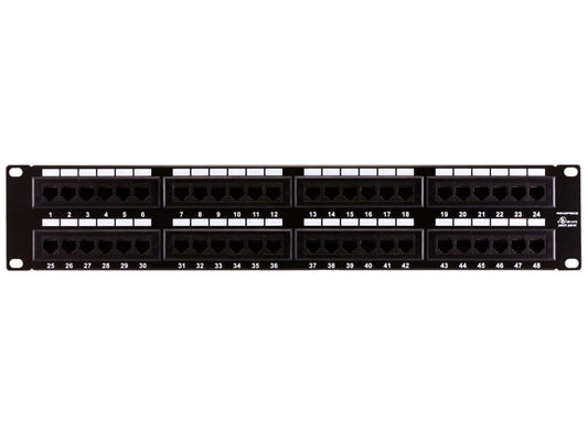 Monoprice 48-port Cat6 Patch Panel 110 Type (568A/B Compatible)