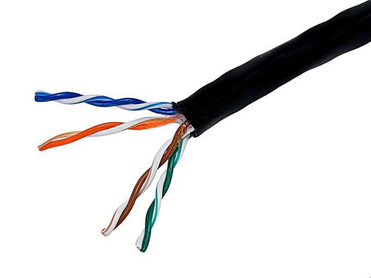 Monoprice Cat5e Ethernet Bulk Cable - Stranded 350Mhz UTP CM Pure Bare Copper Wire 24AWG 1000ft.