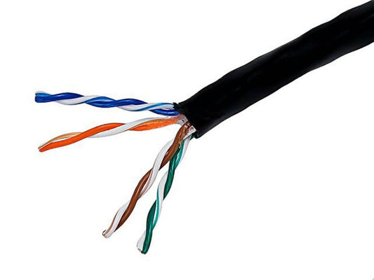 Monoprice Cat5e Ethernet Bulk Cable - Stranded 350Mhz UTP CM Pure Bare Copper Wire 24AWG 1000ft.