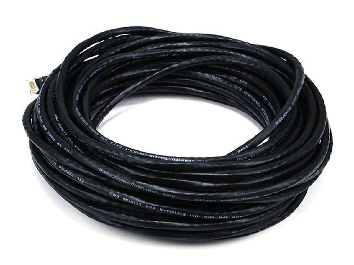 Monoprice Cat5e Ethernet Patch Cable - Snagless RJ45 Stranded 350Mhz UTP Pure Bare Copper Wire 24AWG