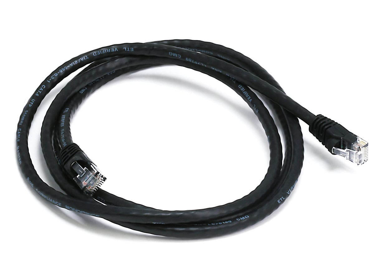 Monoprice Cat5e Ethernet Patch Cable - Snagless RJ45  Stranded  350Mhz  UTP  Pure Bare Copper Wire  24AWG