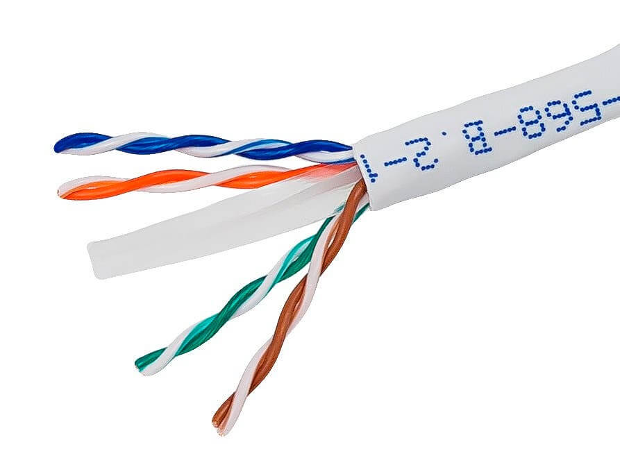 Monoprice Cat6 Ethernet Bulk Cable - Stranded 550Mhz UTP CM Pure Bare Copper Wire 24AWG 500ft White