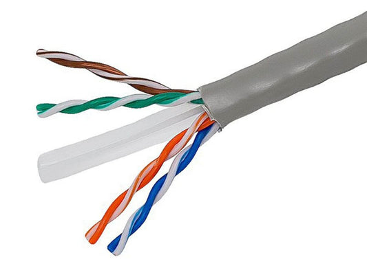 Monoprice Cat6 Ethernet Bulk Cable - Stranded 550Mhz UTP Pure Bare Copper Wire 24AWG 1000ft