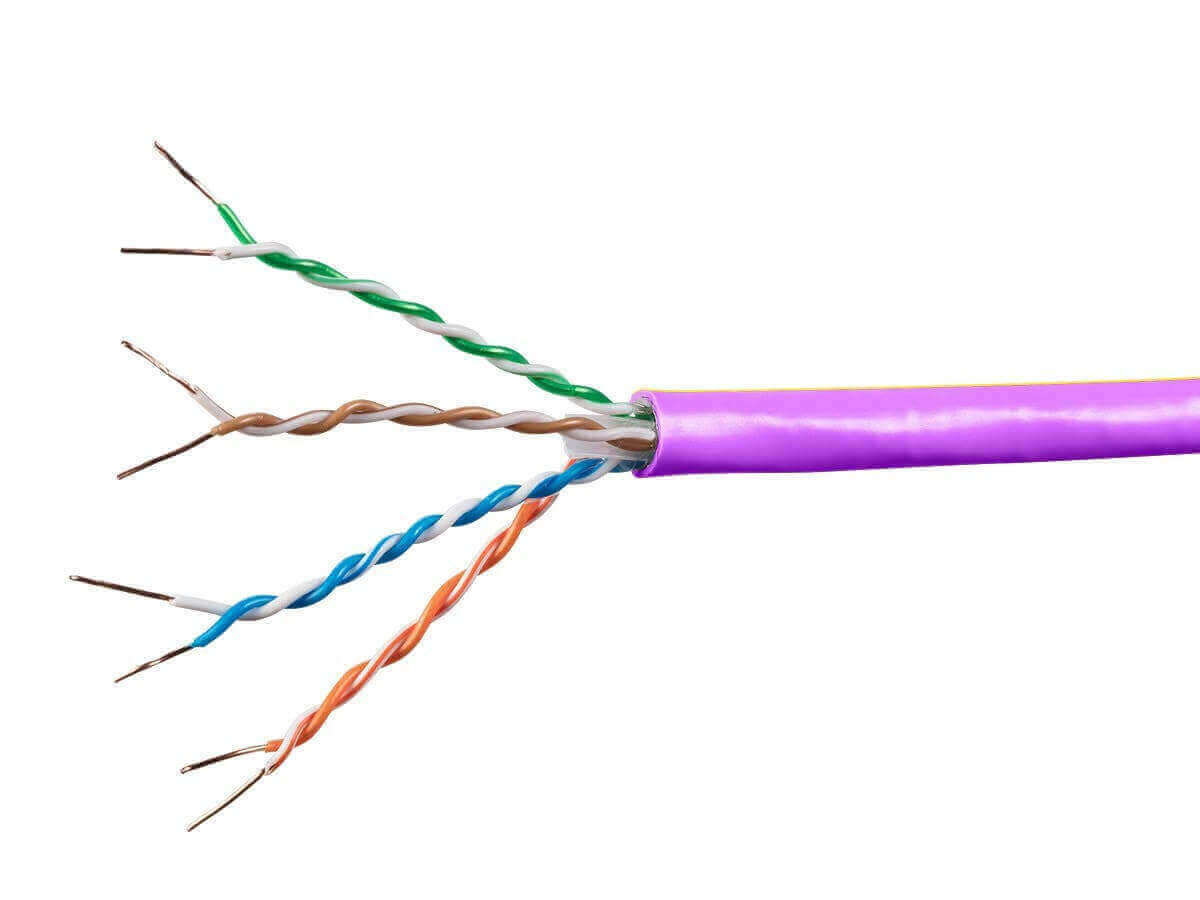 Monoprice Cat6A Ethernet Bulk Cable - Solid 550Mhz UTP CMR Riser Rated Pure Bare Copper Wire 10G 23AWG No Logo 1000ft.