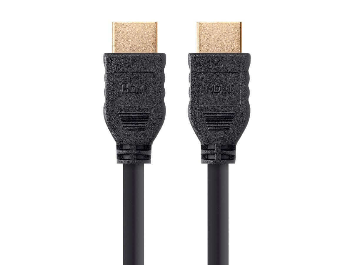 Monoprice Commercial Series High Speed HDMI Cable - 4K@60Hz  HDR  18Gbps  YCbCr 4:4:4  32AWG  CL2 Black  No Logo connectors