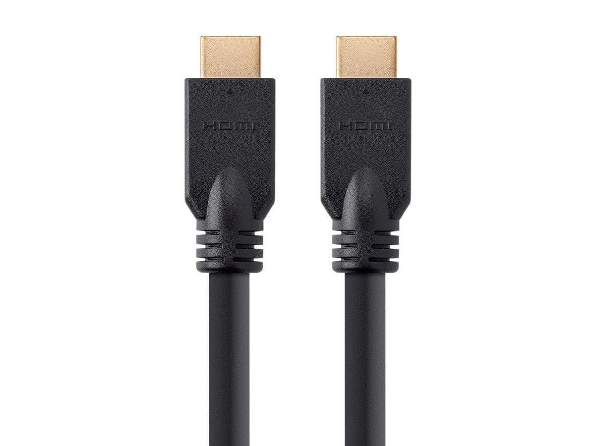 Monoprice Commercial Series High Speed HDMI Cable - 4K@60Hz  HDR  18Gbps  YCbCr 4:4:4  32AWG  CL2 Black  No Logo connectors
