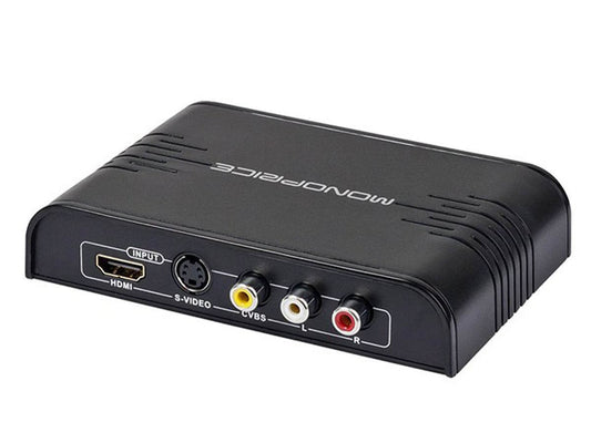 Monoprice Composite S-Video and HDMI to HDMI Converter and Switch with HDMI PAL NTSC Support