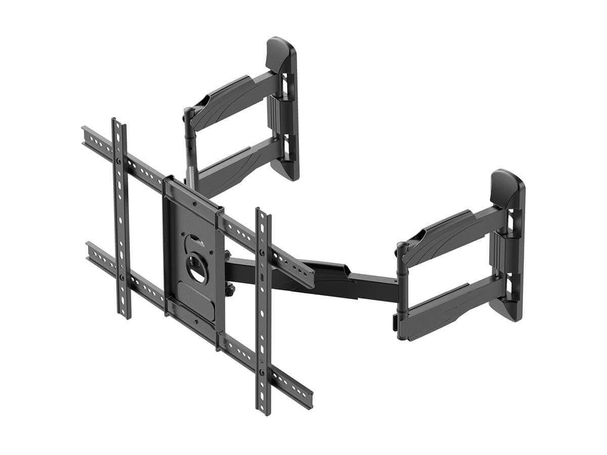 Monoprice Cornerstone Series Full-Motion Articulating TV Wall Mount Bracket For TVs 37in to 70in Max Weight 99lbs VESA Patterns Up to 600x400 Rotating