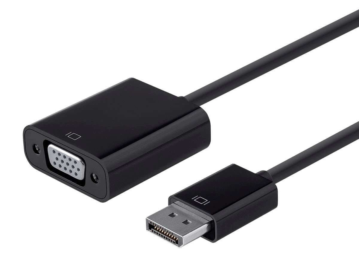 Monoprice DisplayPort 1.2a to VGA Active Adapter Black