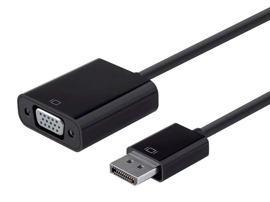 Monoprice DisplayPort 1.2a to VGA Active Adapter Black