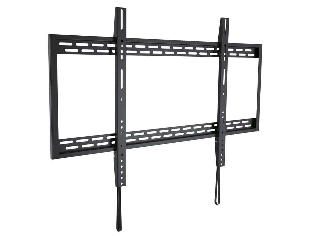 Monoprice EZ Series Fixed TV Wall Mount Bracket for TVs 60in to 100in Max Weight 220 lbs VESA Patterns Up to 900x600 Works with Concrete & Brick UL Certified