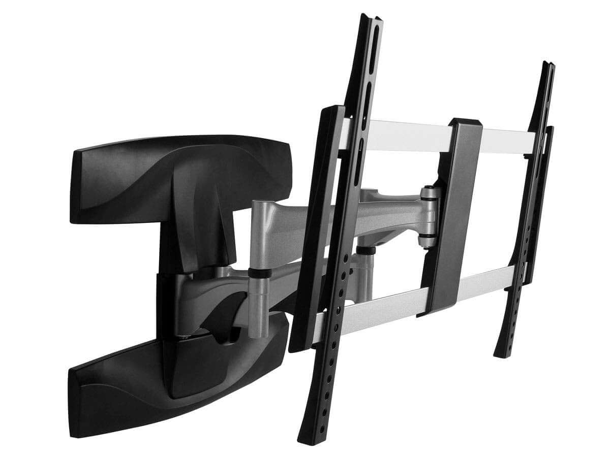 Monoprice EZ Series Full-Motion Articulating TV Wall Mount Bracket For TVs 37in to 70in Max Weight 99lbs Extension Range of 2.1in to 17.6in VESA Patterns Up to 600x400 UL Certified