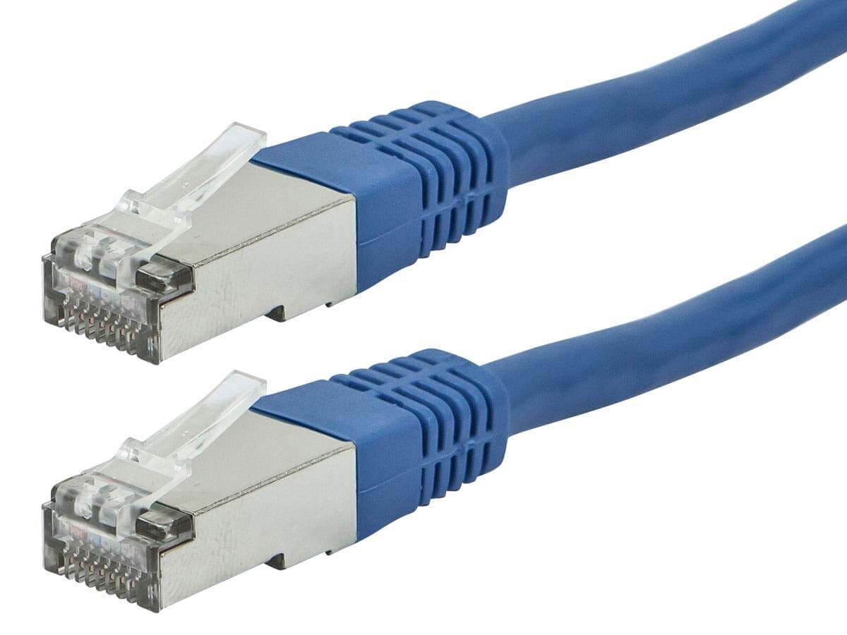 Monoprice Entegrade Cat6a Ethernet Patch Cable - Zeroboot RJ45 Stranded 550Mhz STP Pure Bare Copper Wire 10G 26AWG 50ft Blue