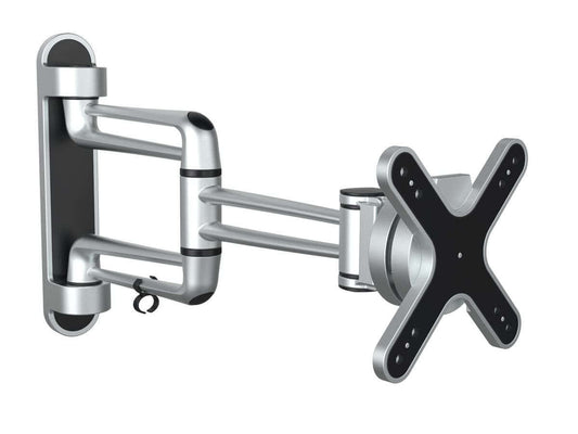 Monoprice Full-Motion Articulating TV Wall Mount Bracket For TVs 13in to 27in Max Weight 44lbs Extension Range of 4.1in to 16.7in VESA Patterns Up to 100x100 Rotating UL Certified