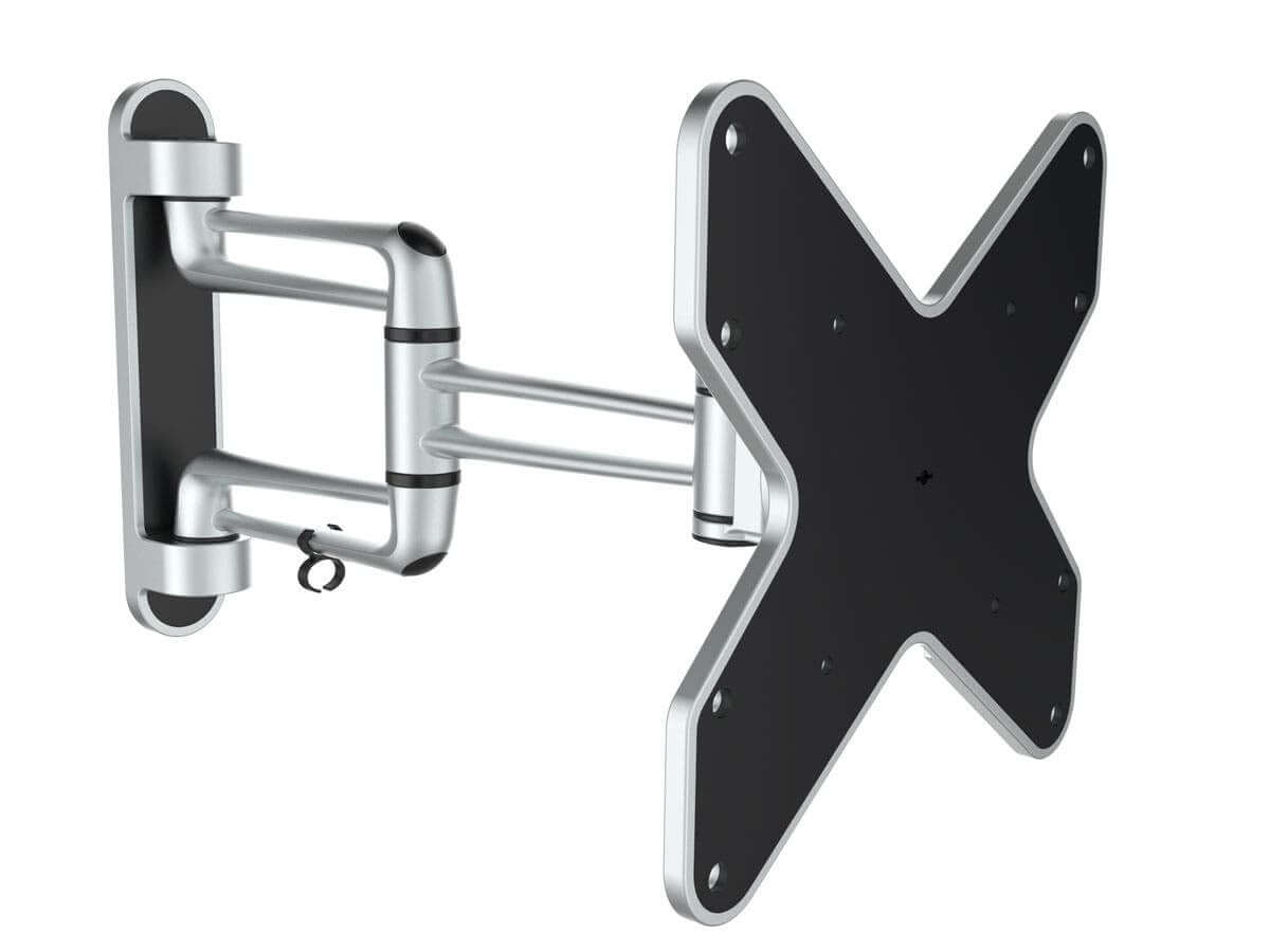 Monoprice Full-Motion Articulating TV Wall Mount Bracket TVs 23in to 42in Max Weight 44 lbs Extends from 4.1in to 16.7in VESA Up to 200x200 Rotating Concrete & Brick UL Certified