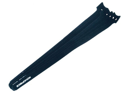 Monoprice Hook and Loop Fastening Cable Ties  13 in Black, reusable cable organization ties.