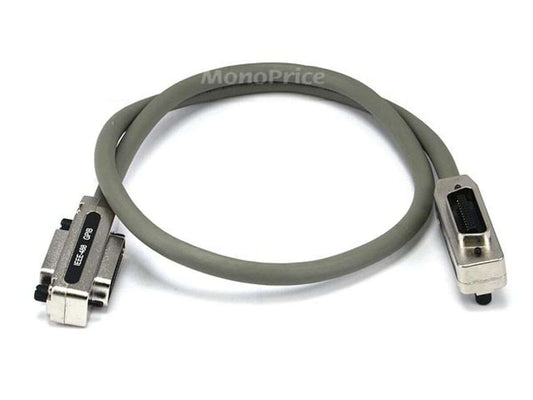 Monoprice IEEE-488 Metal Hood for reliable connections in retro computing setups with durable design.