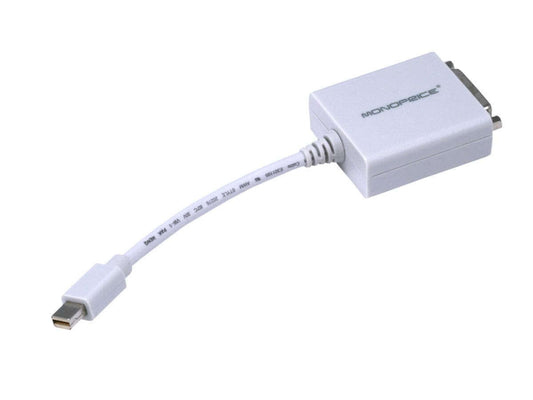 Monoprice Mini DisplayPort 1.1 to DVI Adapter White