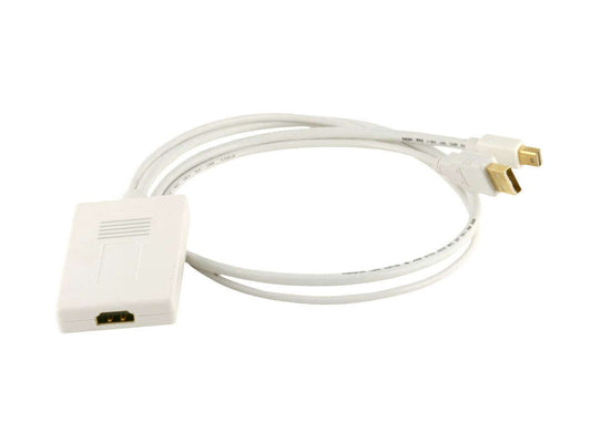 Monoprice Mini Displayport 1.1 Male and USB Male Audio to HDMI Female Converting Adapter
