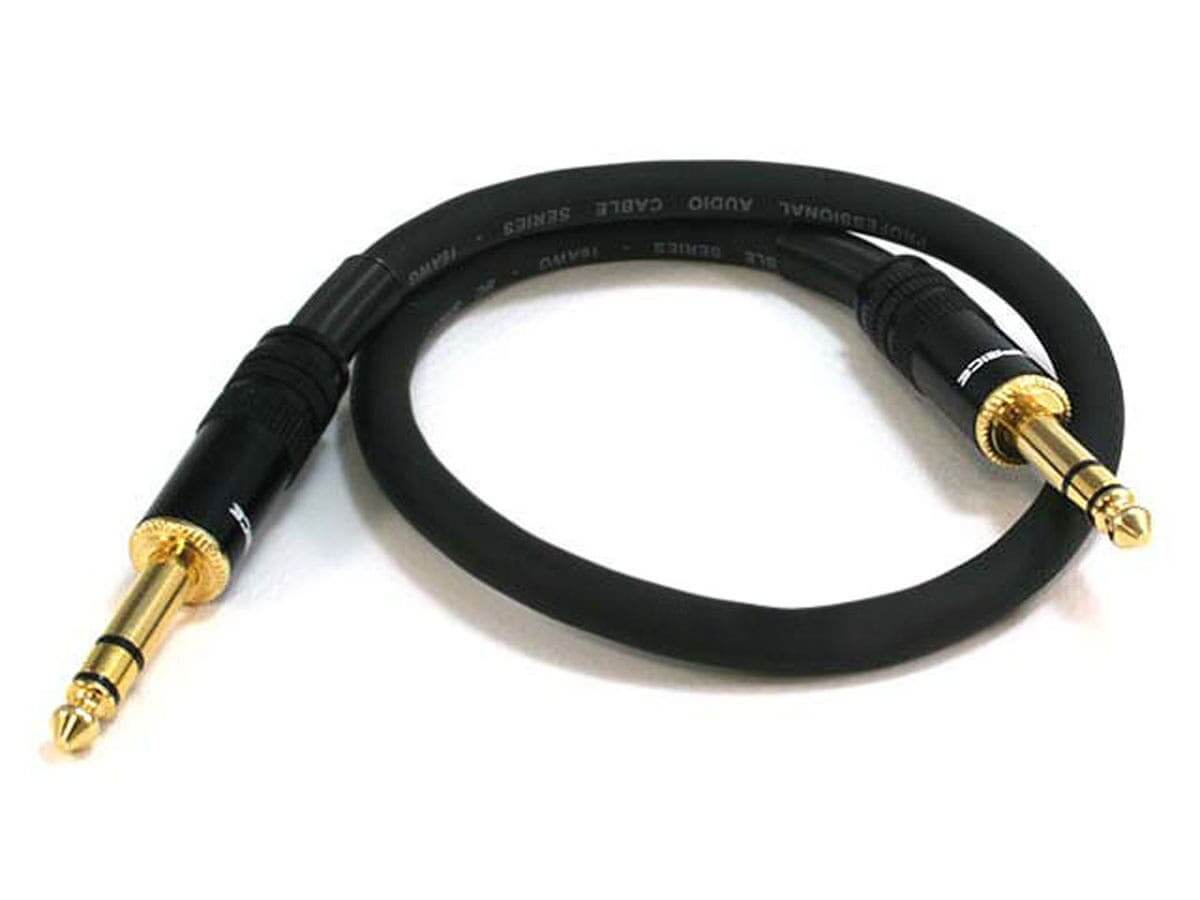 Monoprice Premier Series 1/4in TRS Male to Male Cable 16AWG (Gold Plated)