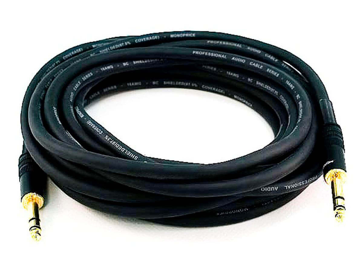 Monoprice Premier Series 1/4in TRS Male to Male Cable 16AWG (Gold Plated)