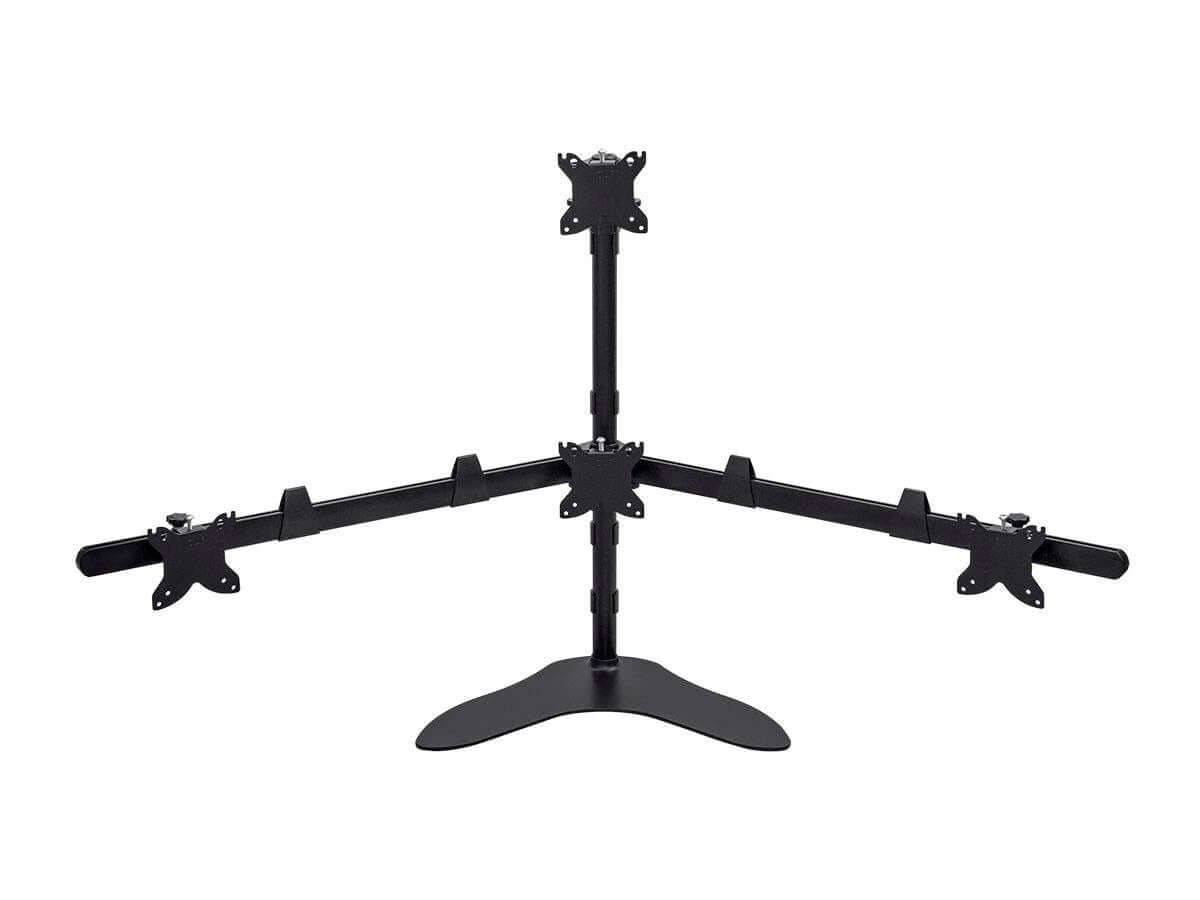 Monoprice Quad Monitor Pyramid Free Standing Desk Mount for 15~30in Monitors
