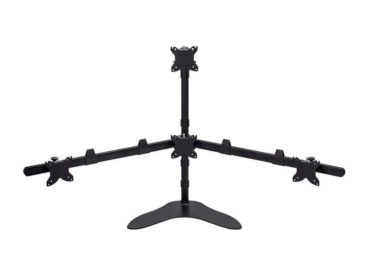 Monoprice Quad Monitor Pyramid Free Standing Desk Mount for 15~30in Monitors