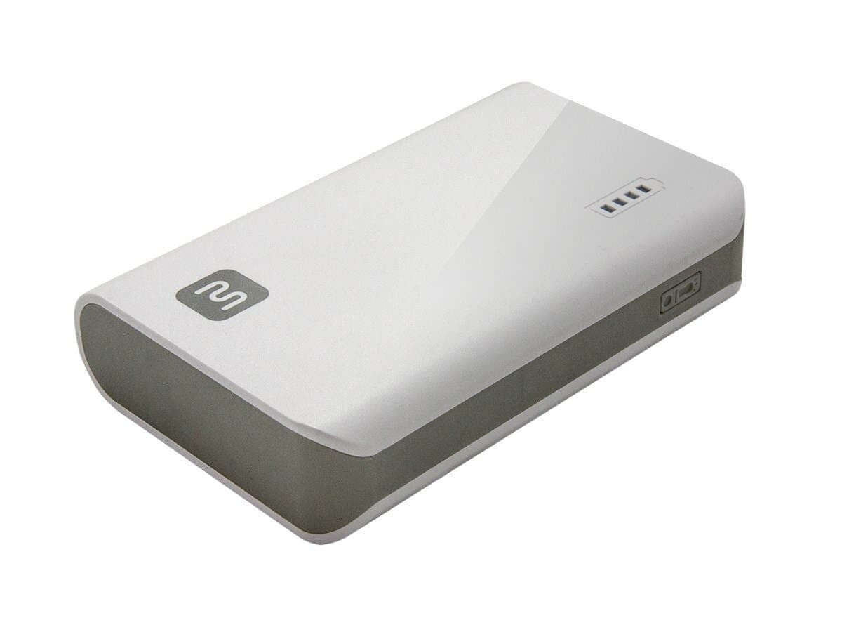 Monoprice Select Plus USB Power Bank White 6 000mAh 2-Port Up to 2A Output for iPhone Android and Galaxy Devices
