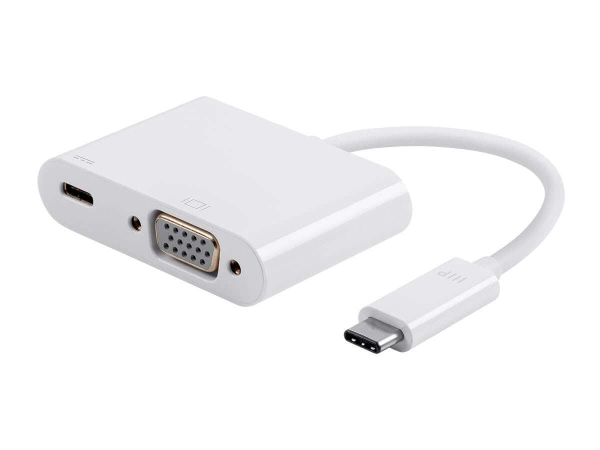 Monoprice Select Series USB-C to VGA and USB-C (F) Dual Port Adapter