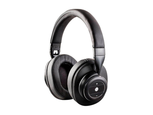 Monoprice SonicSolace Active Noise Cancelling Bluetooth Wireless Headphones Black Over Ear Headphones (Bulk Packaging)