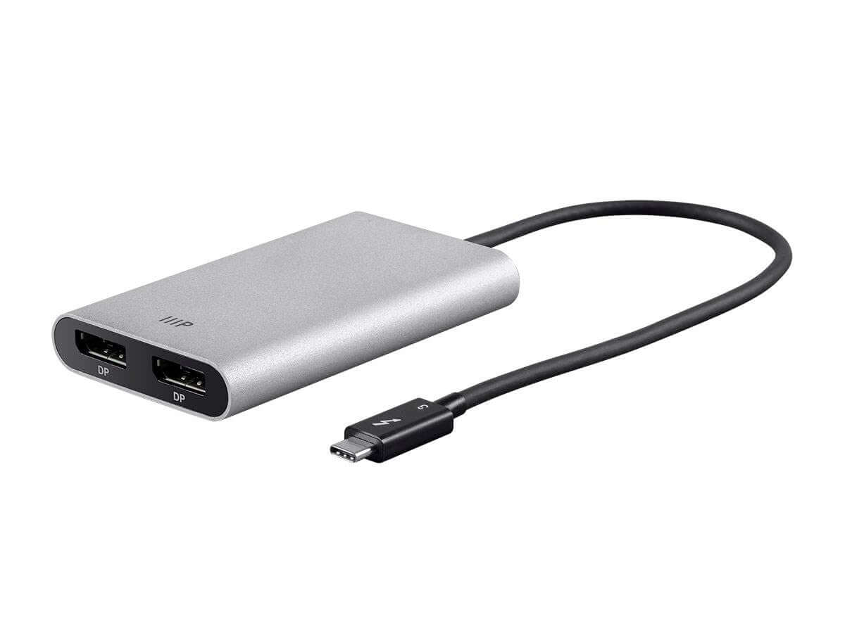 Monoprice Thunderbolt 3 Dual DisplayPort Output Adapter 4K@60Hz