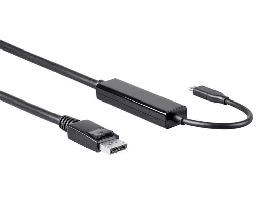 Monoprice USB Type-C to DisplayPort 3.1 Cable - 5Gbps Active 4K@60Hz Black 3ft