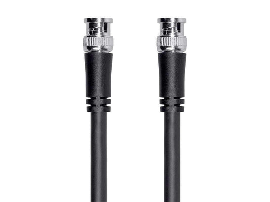 Monoprice Viper Series HD-SDI RG6 BNC cable with dual BNC connectors for high-performance video transmission.