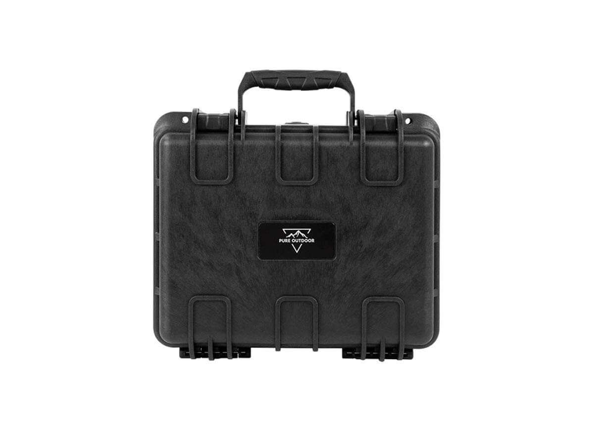 Pure Outdoor by Monoprice Weatherproof Hard Case with Customizable Foam 13" x 12" x 6"