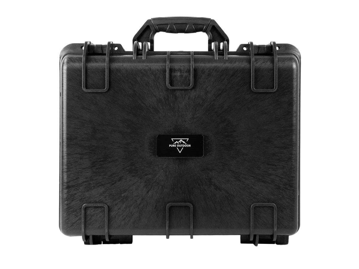 Pure Outdoor by Monoprice Weatherproof Hard Case with Customizable Foam 19 x 16 x 8in