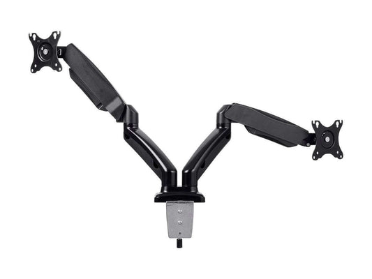 Workstream by Monoprice Dual Monitor Adjustable Gas Spring Desk Mount For Smaller Screens Up to 27in
